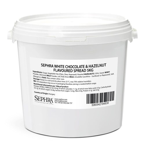 Sephra White Chocolate Hazelnut Spread 5kg